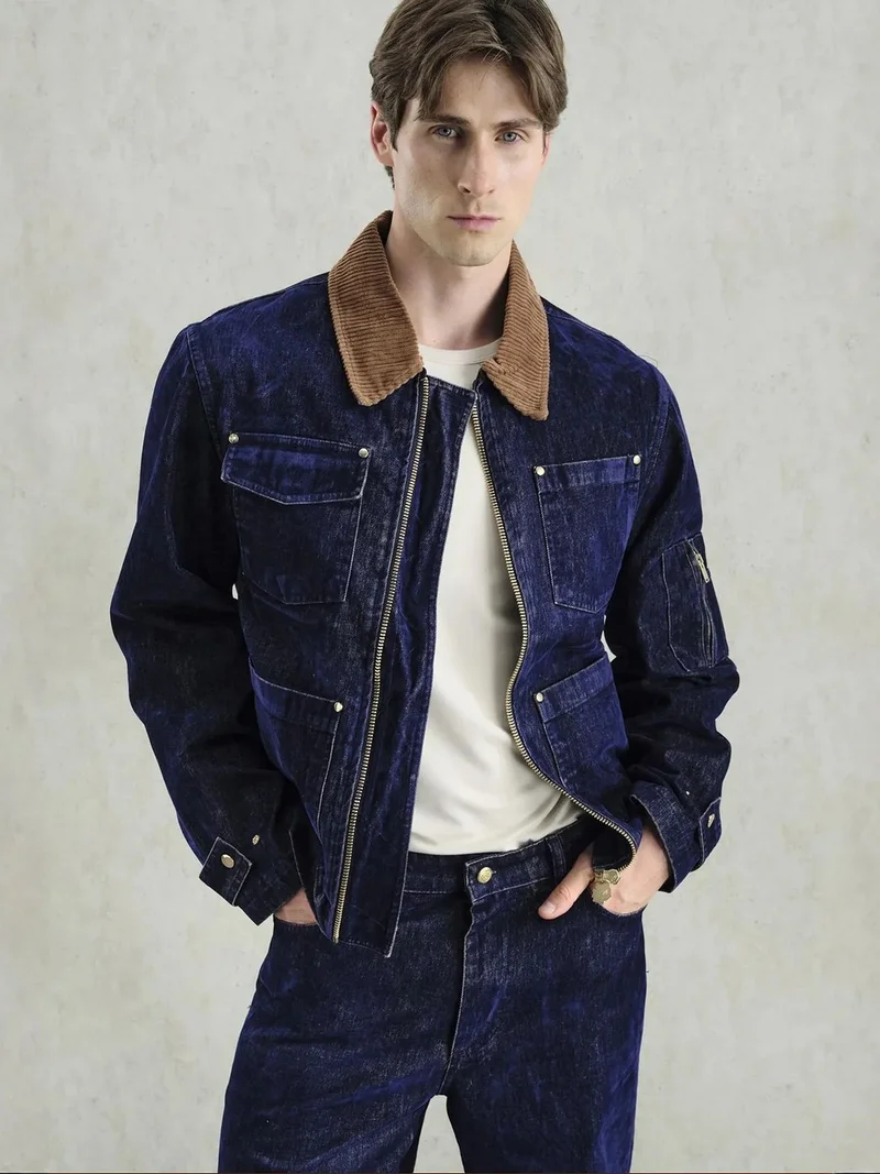 جيستو GIESTO Collar Detailed Seasonal Jacket with Pockets